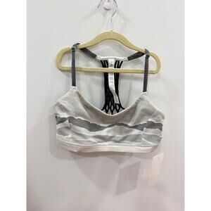 Lululemon White Camo Sports Bra Size 6